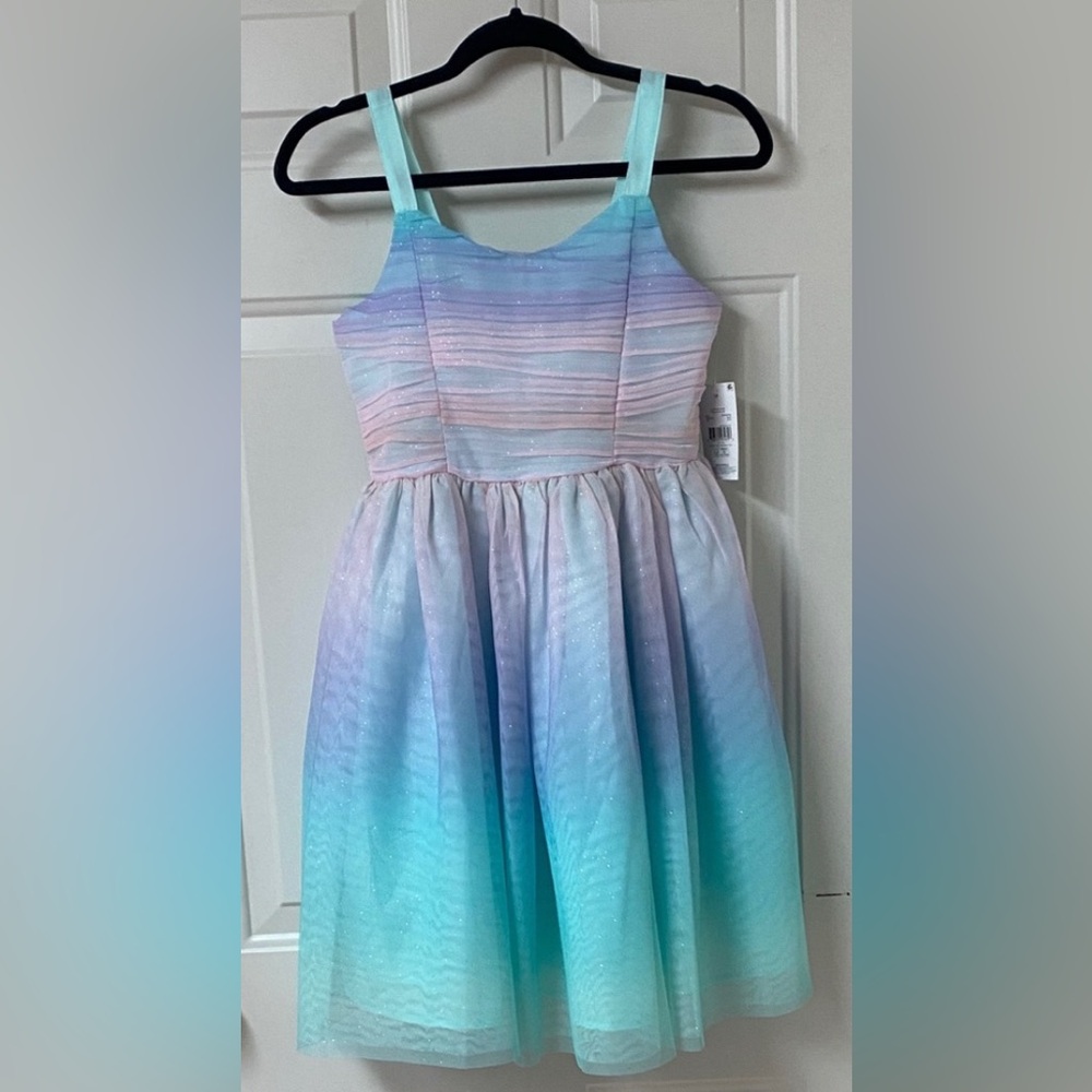 George Pastel Ombre Sparkle Dress